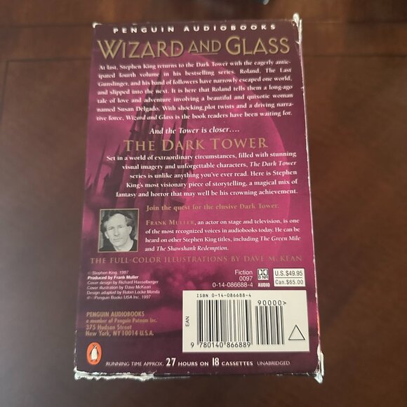Stephen King The Dark Tower I–IV Audiobook Cassette Lot Frank Muller 1997 - Picture 11 of 12
